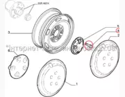 Б/У Болты колесные Fiat Ducato 244 (2002-2006) R15, 1345713080, 540575